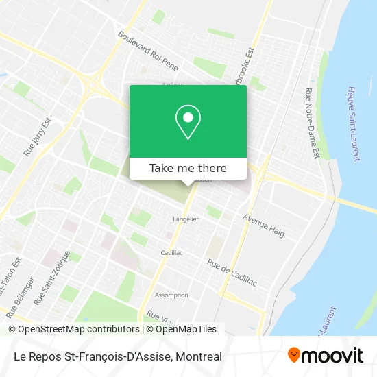 Le Repos St-François-D'Assise map