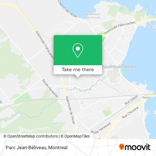 Parc Jean-Béliveau map