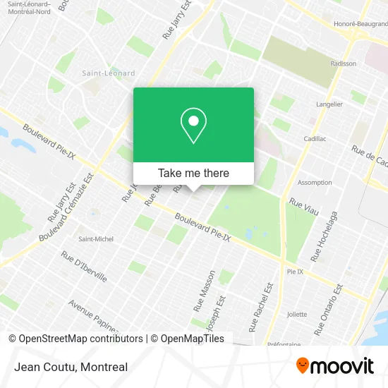 Jean Coutu map