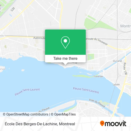École Des Berges-De-Lachine map