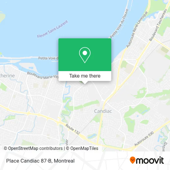 Place Candiac 87-B map