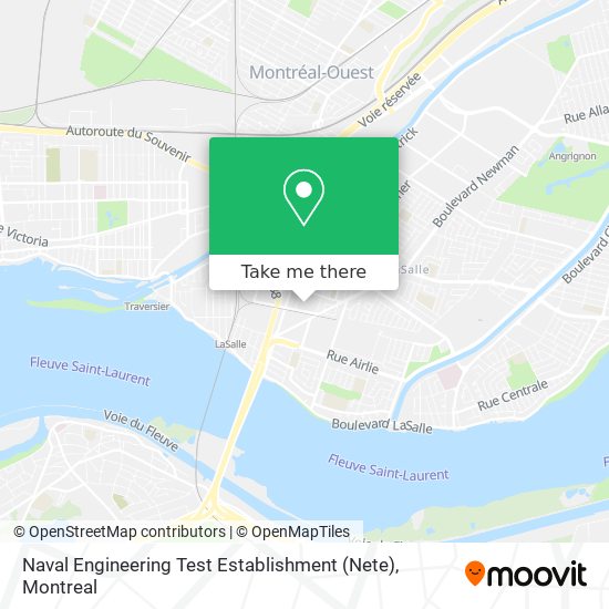 Naval Engineering Test Establishment (Nete) map