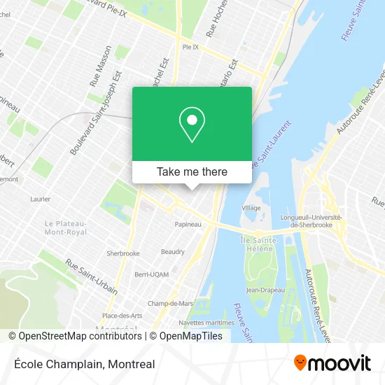 École Champlain map