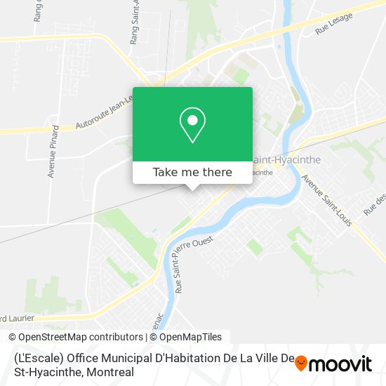 (L'Escale) Office Municipal D'Habitation De La Ville De St-Hyacinthe map