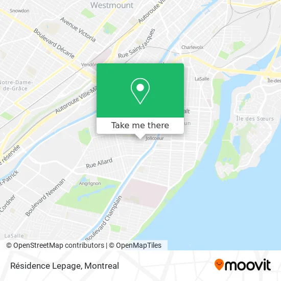 Résidence Lepage map