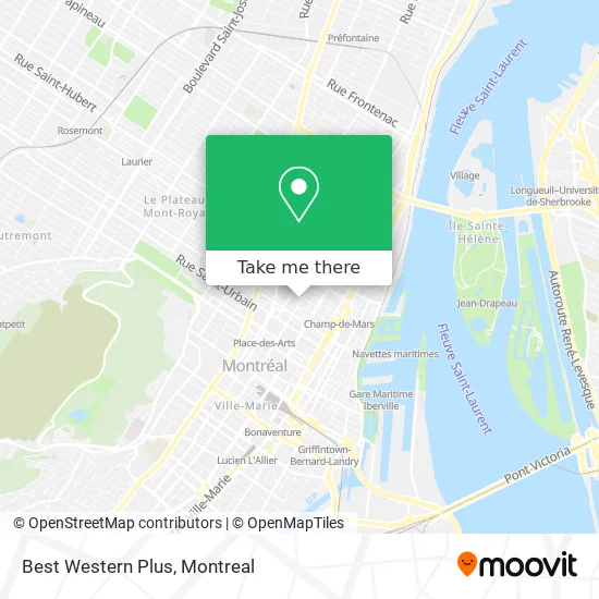 Best Western Plus map