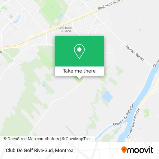 Club De Golf Rive-Sud map