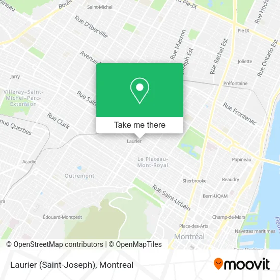 Laurier (Saint-Joseph) map