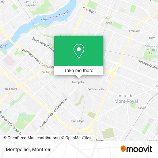Montpellier map