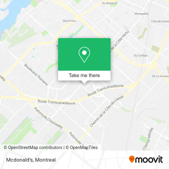 Mcdonald's map