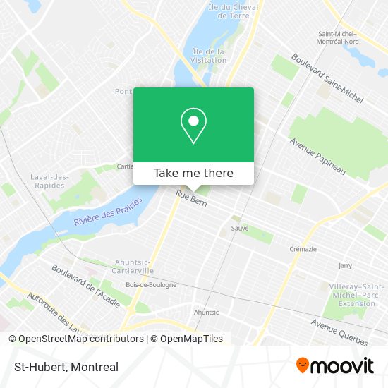 St-Hubert map