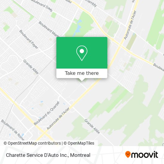 Charette Service D'Auto Inc. map