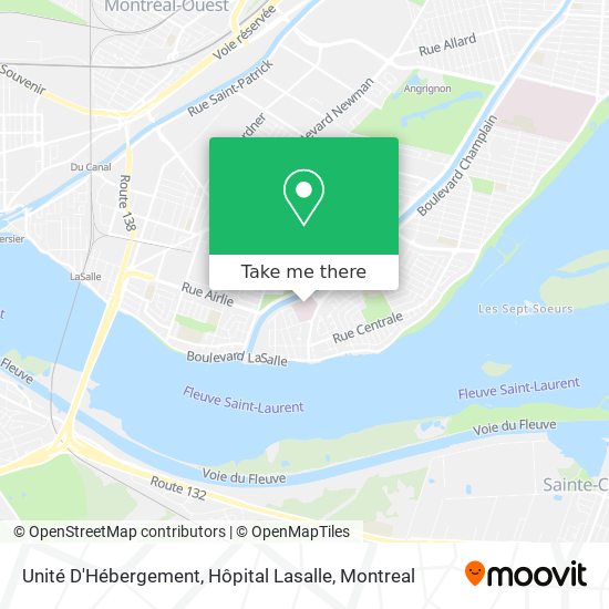 Unité D'Hébergement, Hôpital Lasalle map