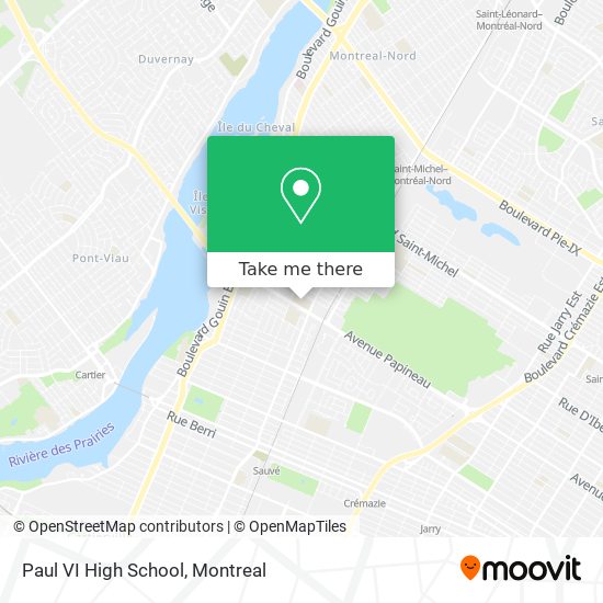 Paul VI High School map