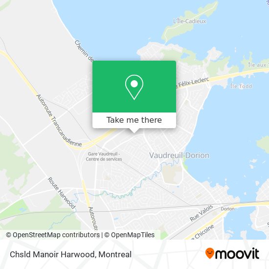 Chsld Manoir Harwood map