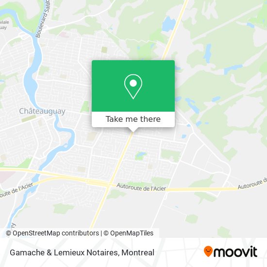 Gamache & Lemieux Notaires map