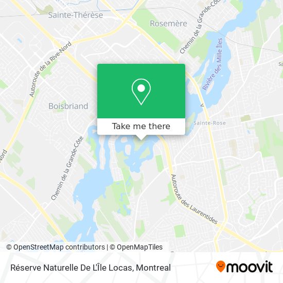 Réserve Naturelle De L'Île Locas map