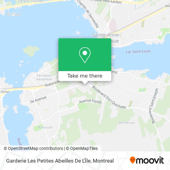 Garderie Les Petites Abeilles De L'Île map