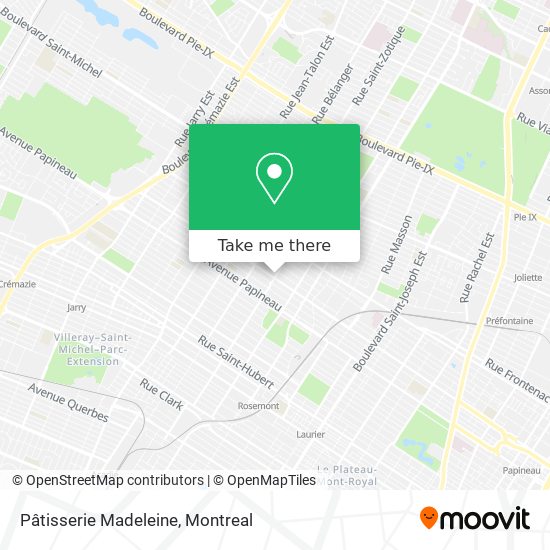 Pâtisserie Madeleine map