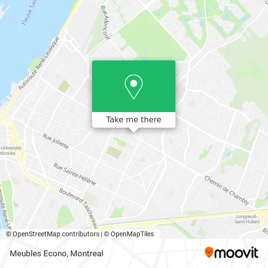 Meubles Econo map