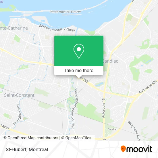St-Hubert map