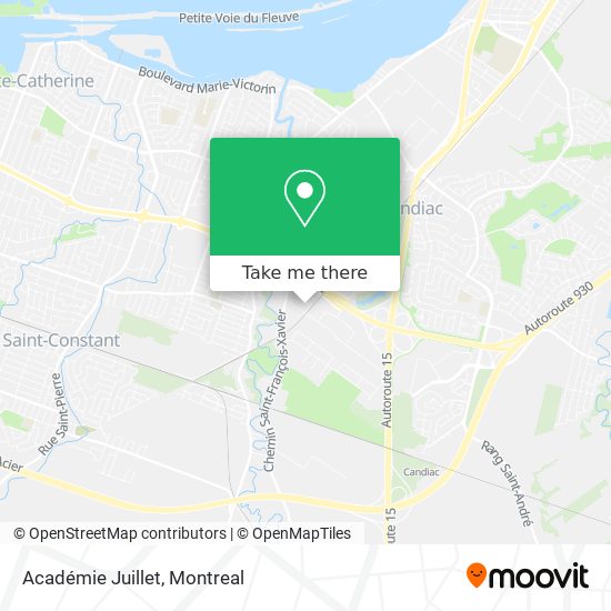 Académie Juillet map