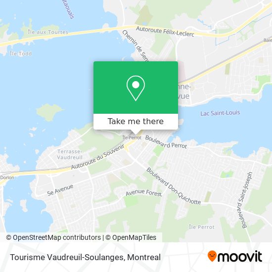 Tourisme Vaudreuil-Soulanges map