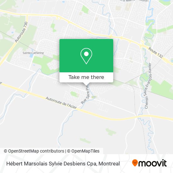 Hébert Marsolais Sylvie Desbiens Cpa map