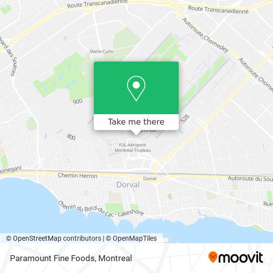 Paramount Fine Foods map