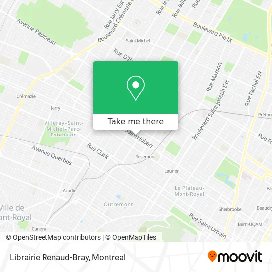 Librairie Renaud-Bray map