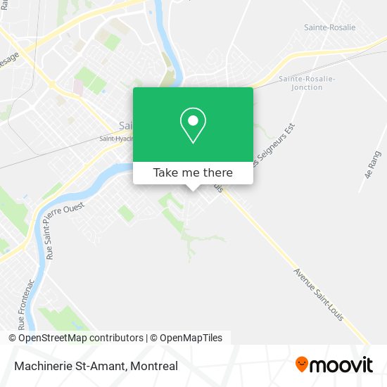 Machinerie St-Amant map