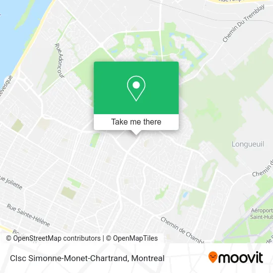 Clsc Simonne-Monet-Chartrand map