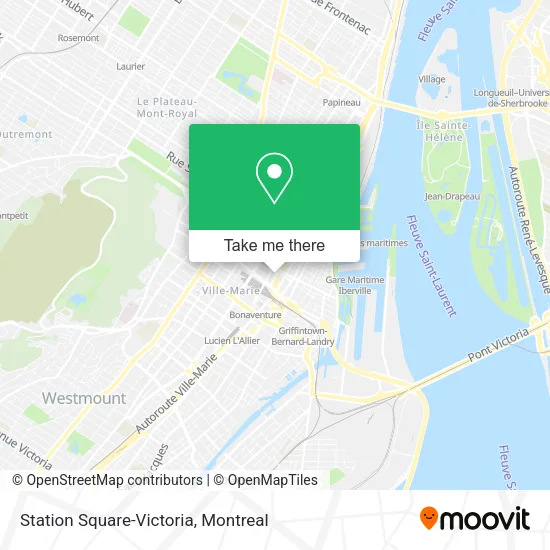 Station Square-Victoria map