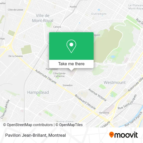 Pavillon Jean-Brillant map