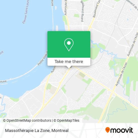 Massothérapie La Zone map