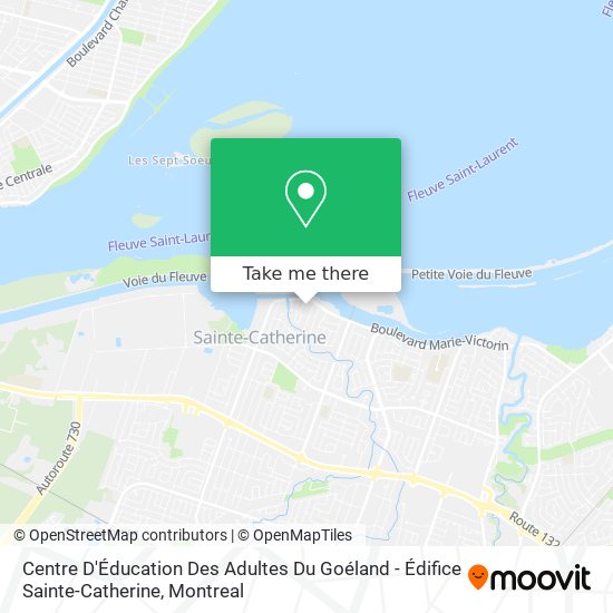 Centre D'Éducation Des Adultes Du Goéland - Édifice Sainte-Catherine map