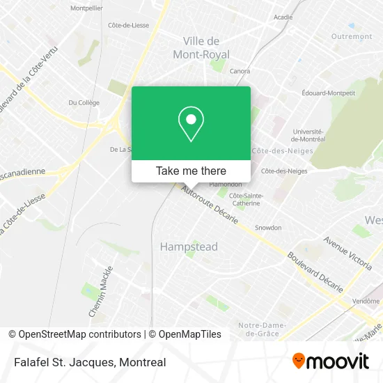 Falafel St. Jacques map