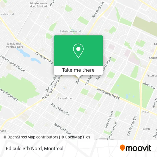 Édicule Srb Nord map