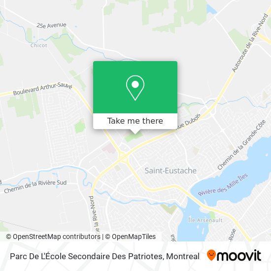 Parc De L'École Secondaire Des Patriotes map