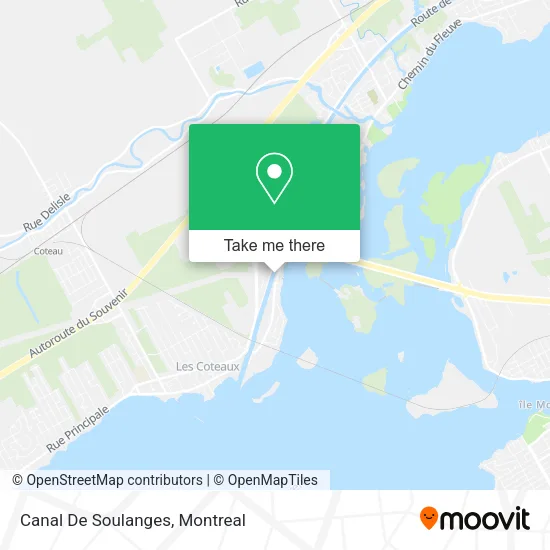 Canal De Soulanges map