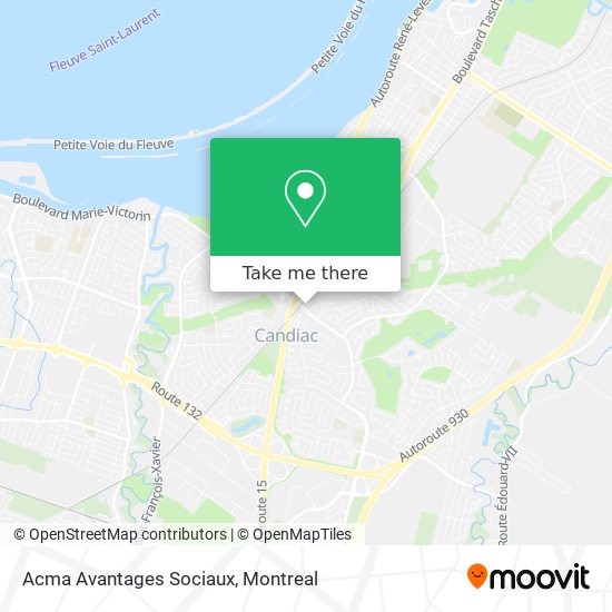 Acma Avantages Sociaux map