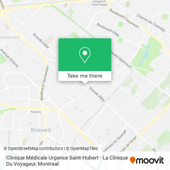 Clinique Médicale Urgence Saint-Hubert - La Clinique Du Voyageur map