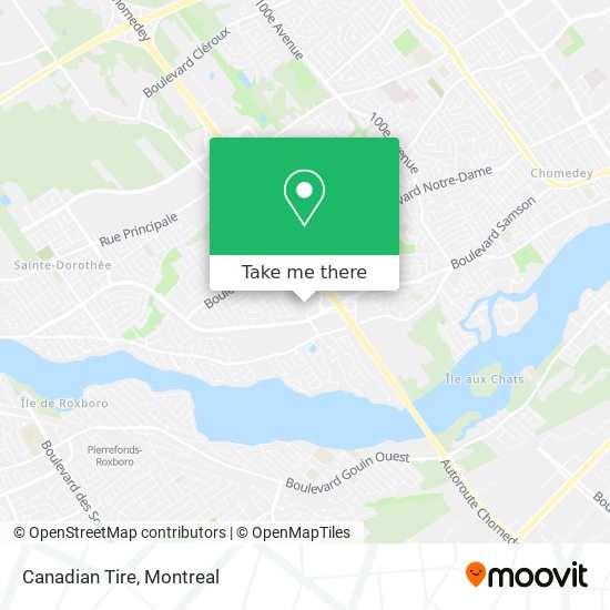 Canadian Tire map