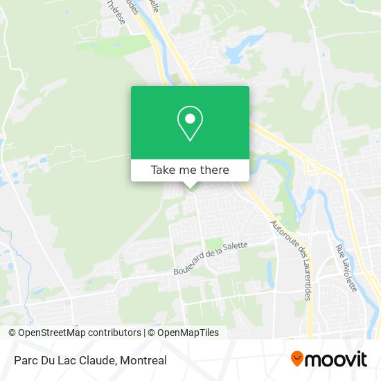 Parc Du Lac Claude map