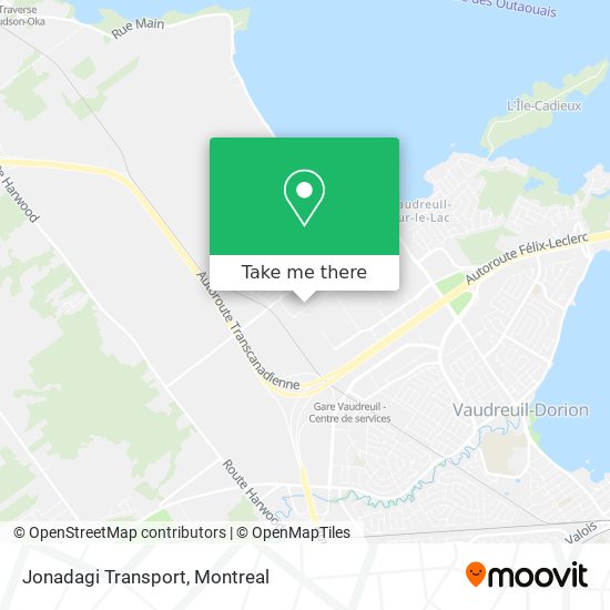 Jonadagi Transport map