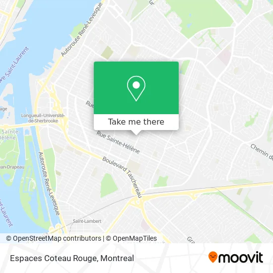 Espaces Coteau Rouge map