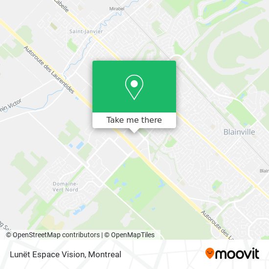Lunët Espace Vision map