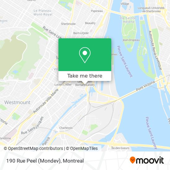 190 Rue Peel (Mondev) map