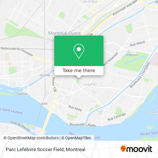 Parc Lefebvre Soccer Field map