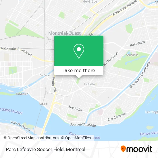 Parc Lefebvre Soccer Field map
